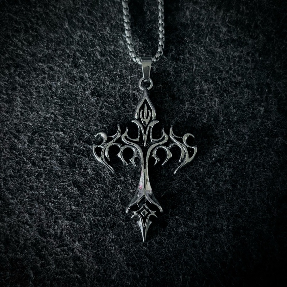☦︎ Y2K Sigilism Cross Necklace ☦︎